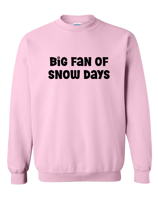 SWEATSHIRT Big Fan of Snow Days